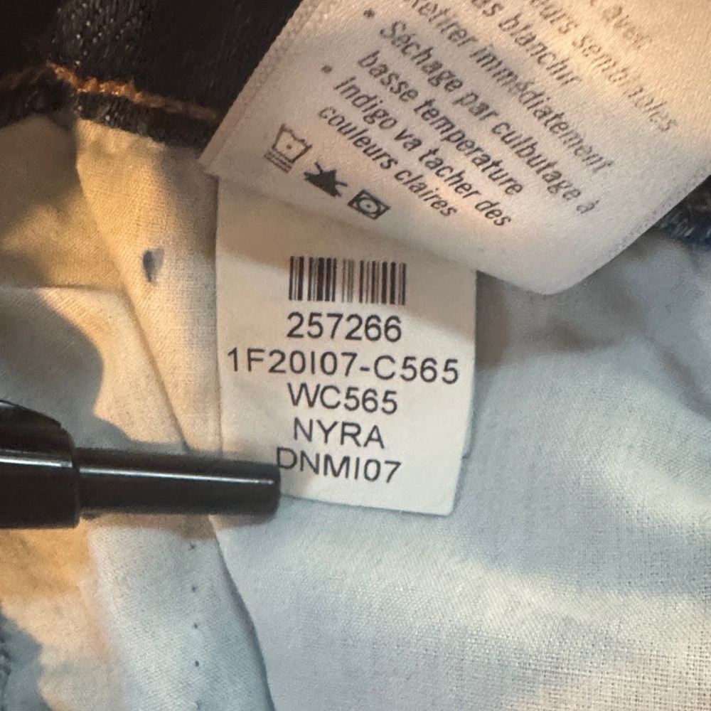 PAIGE Portia Wide-Leg Flare Jeans with Dark Blue Side Stripe - Blue - Picture 12 of 12
